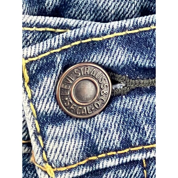 Levis 505 Men's Straight Fit Jeans W38 L34 Blue Denim Casual Streetwear - Picture 7 of 12